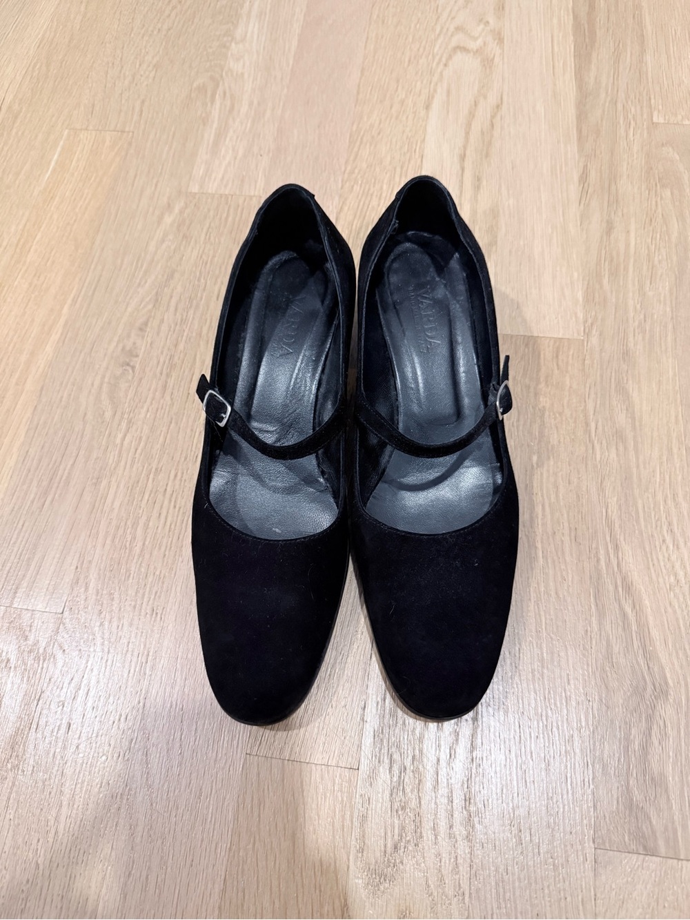 Varda Italian made Black Mary Janes